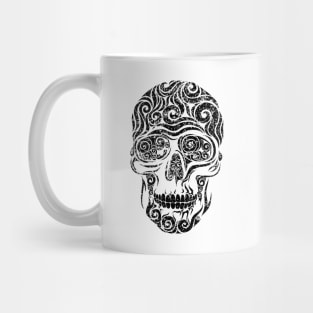 Swirly Skull Mug